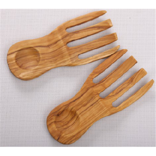 Low Price Olive Wood Salad Hands/Severs